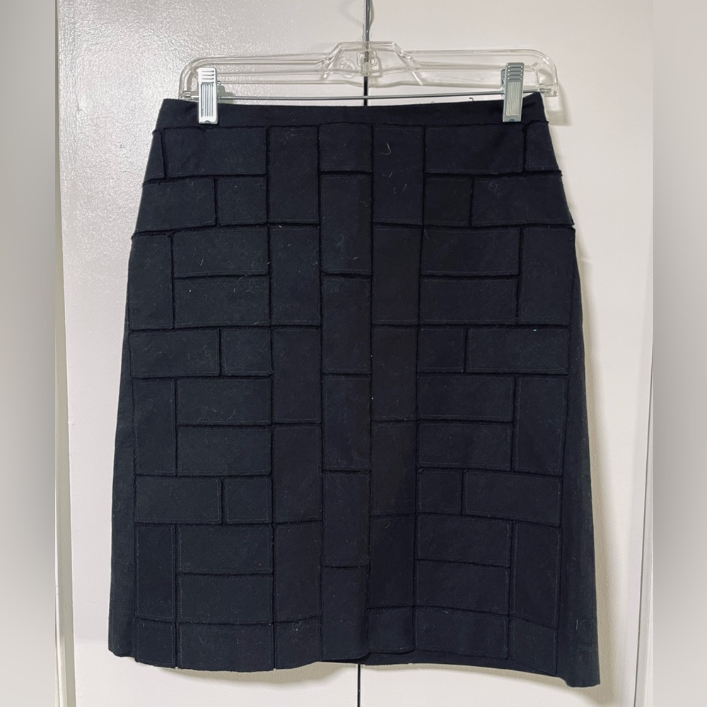 Blue Ice Black A-Line Women's Skirt